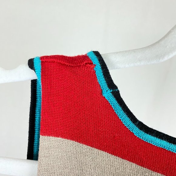 Ripe Multi-coloured Tight Mini Bodycon Short Sleeved Knit Dress - Picture 6 of 11